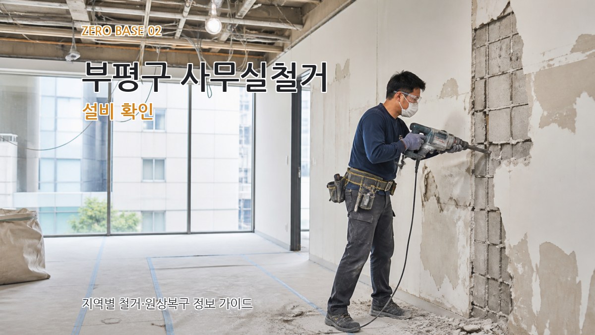 부평구 사무실철거 설비 확인