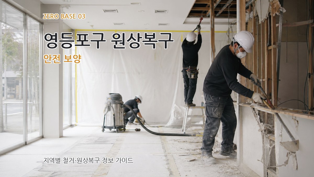 영등포구 원상복구 안전 보양