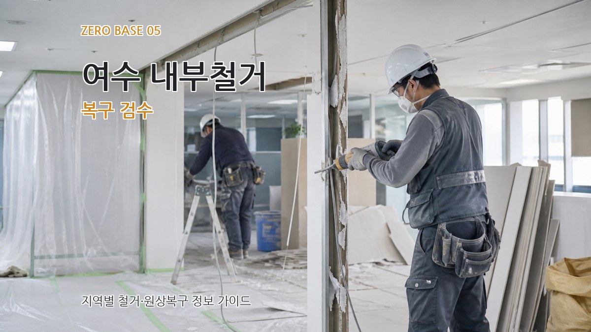 여수 내부철거 복구 검수