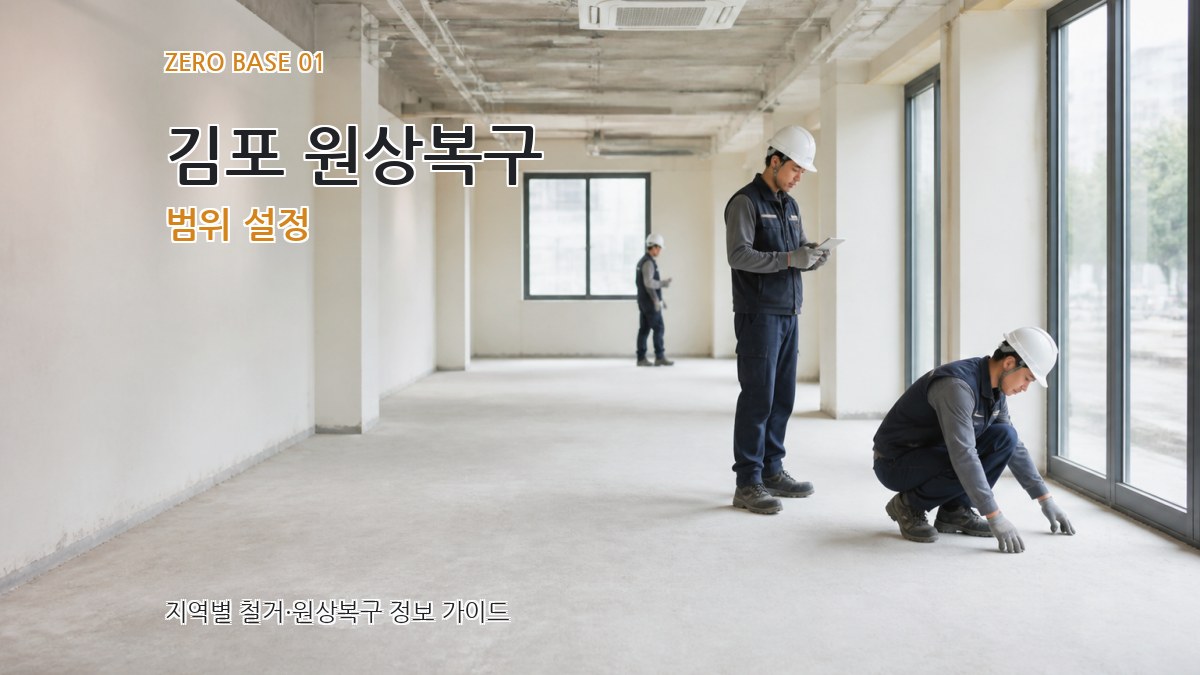 김포 원상복구