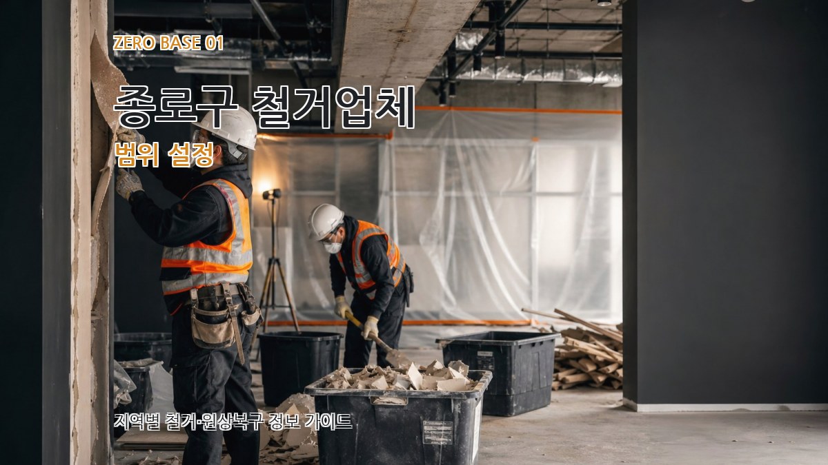 종로구 철거업체