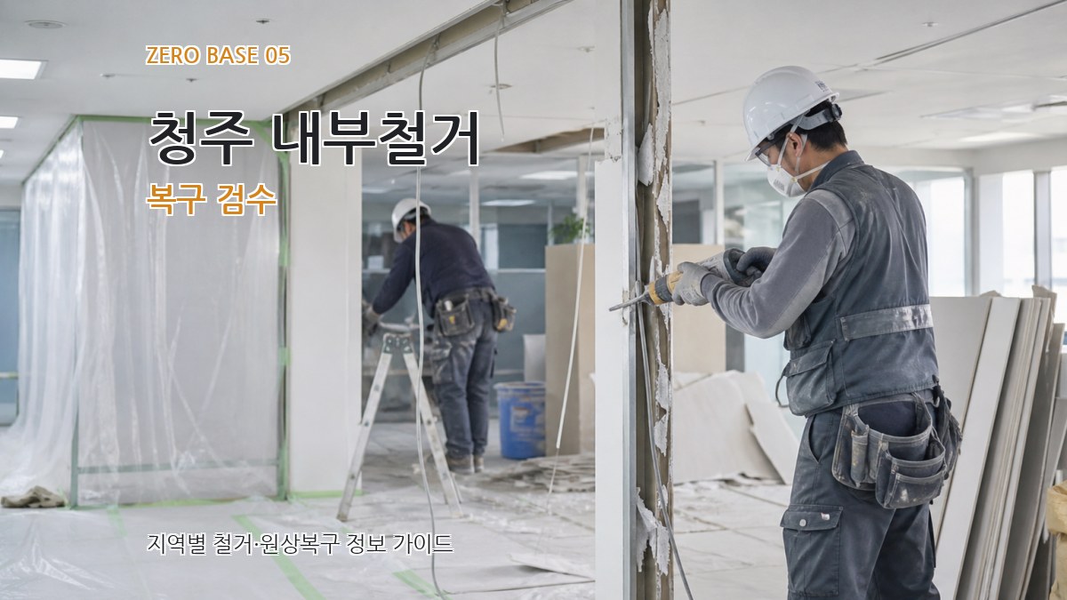 청주 내부철거 복구 검수