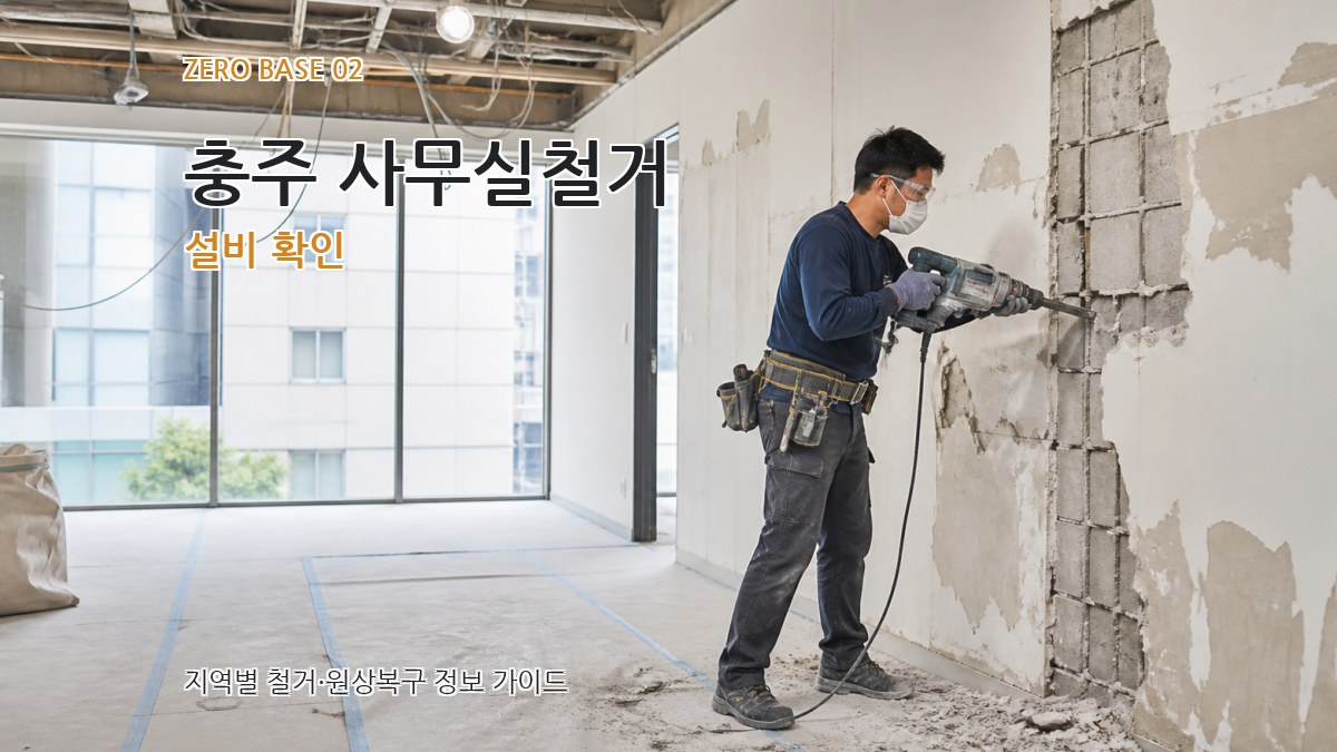 충주 사무실철거 설비 확인