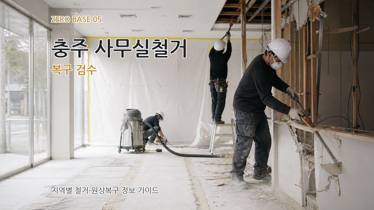 충주 사무실철거 복구 검수