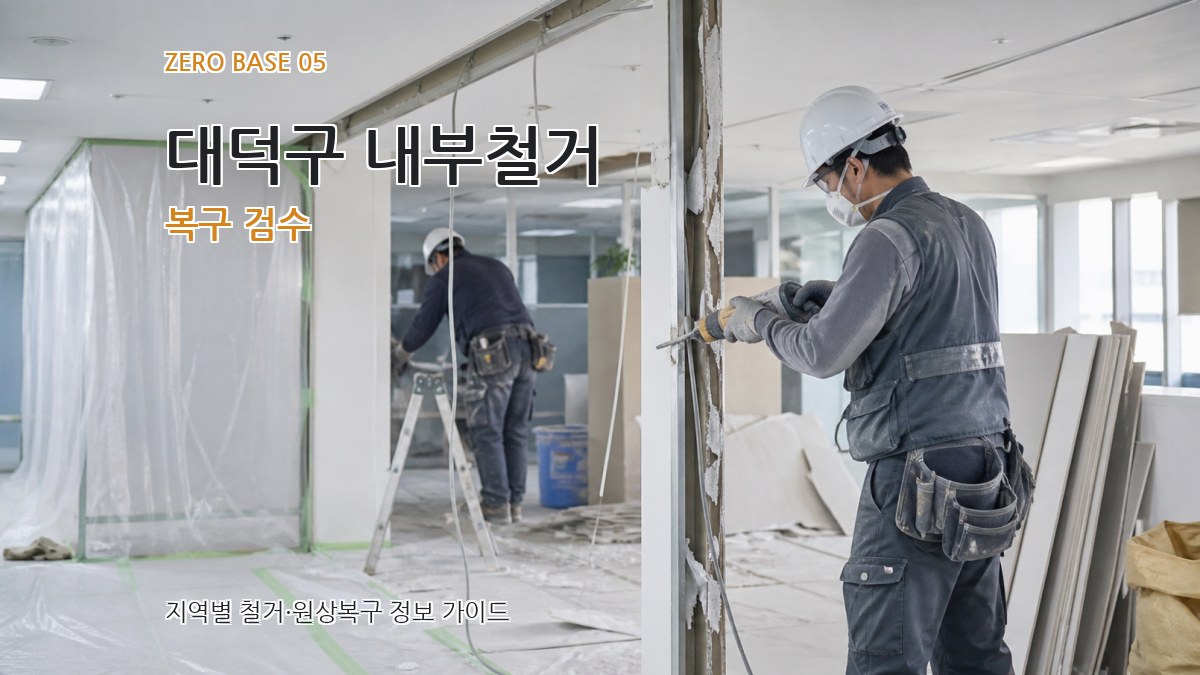 대덕구 내부철거 복구 검수