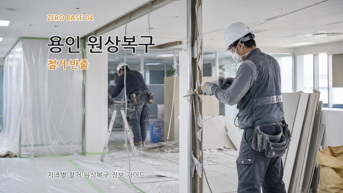 용인 원상복구 철거·반출
