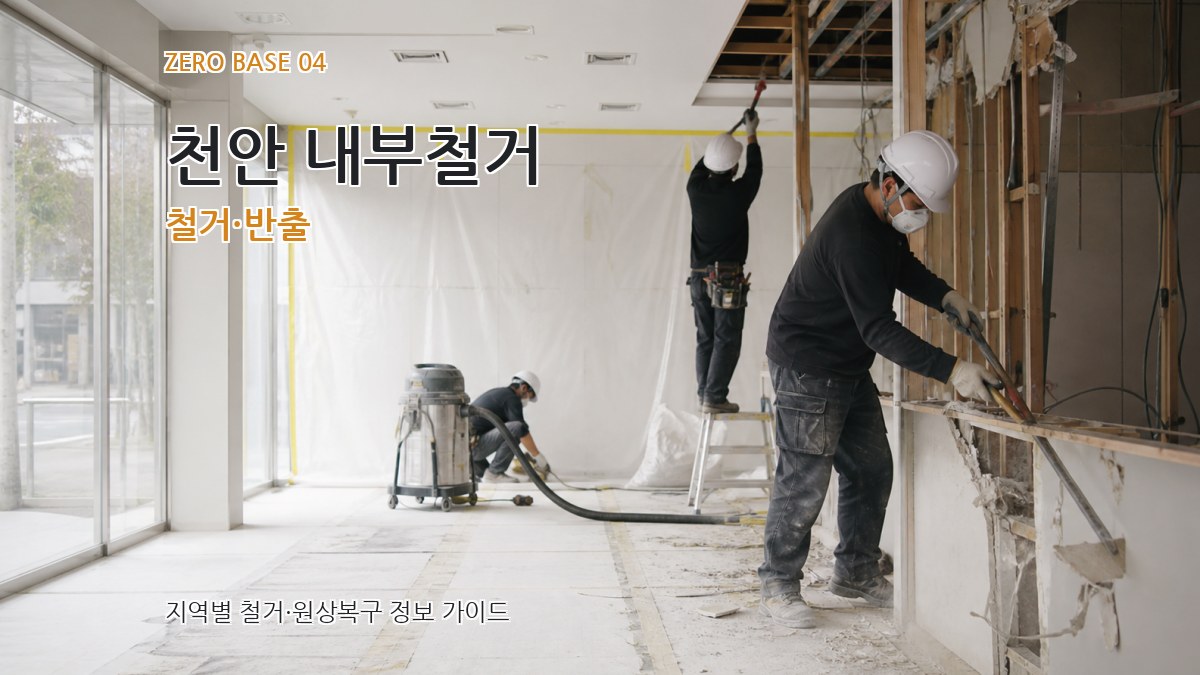 천안 내부철거 철거·반출