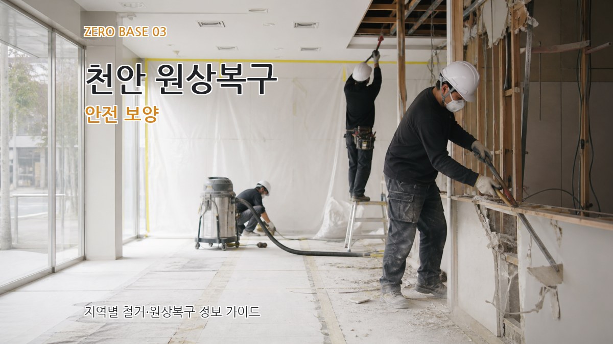 천안 원상복구 안전 보양