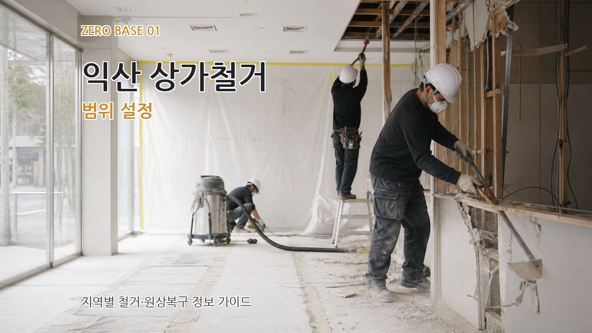익산 상가철거