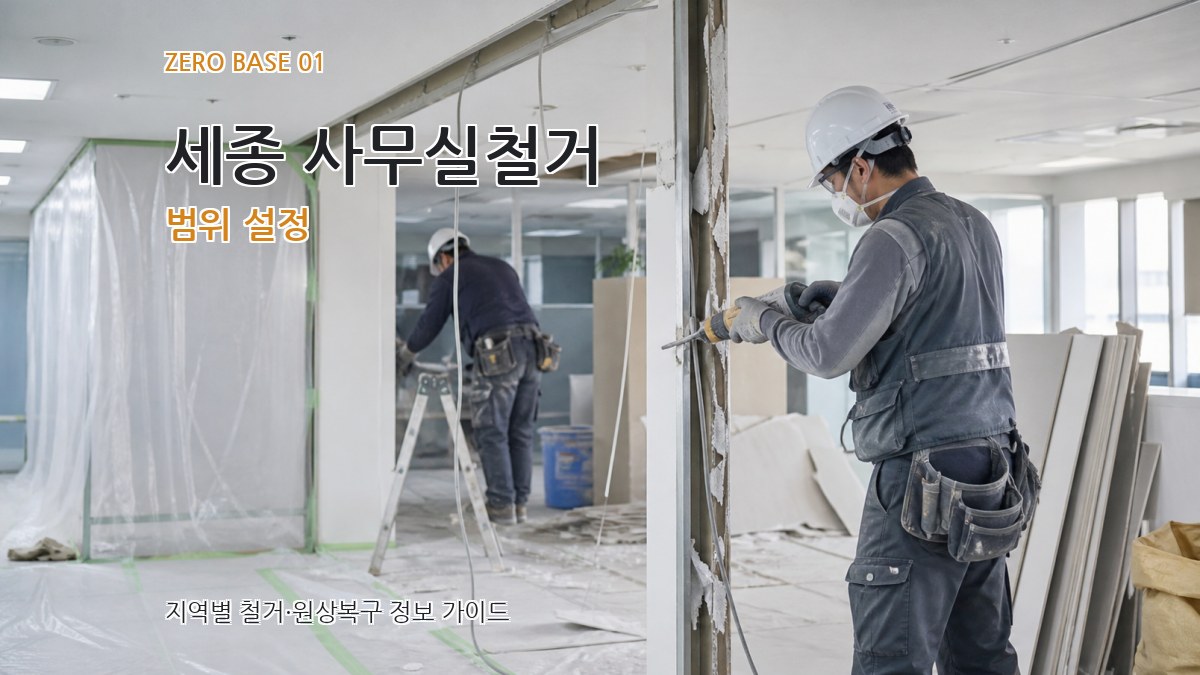 세종 사무실철거