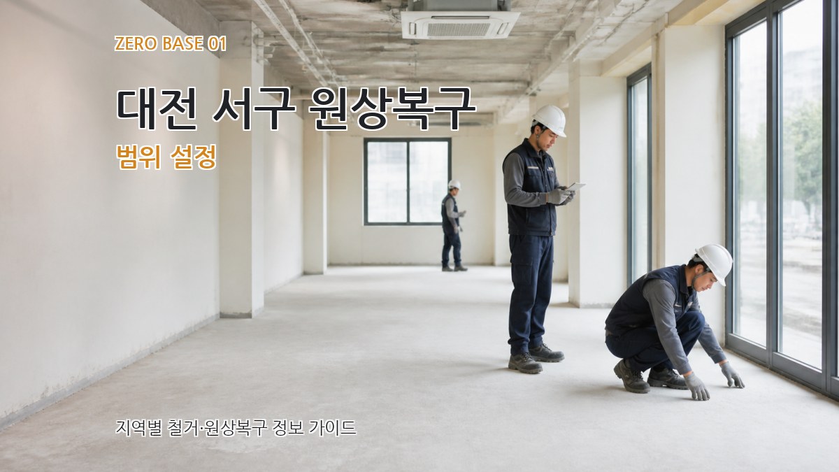 대전 서구 원상복구