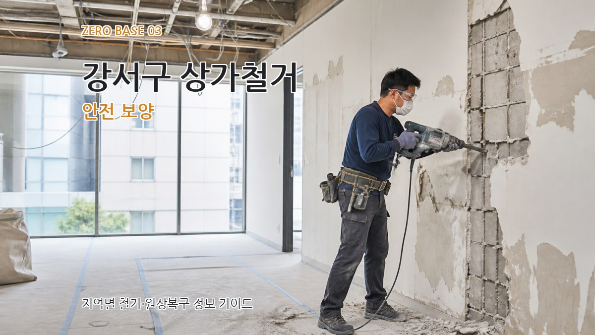 강서구 상가철거 안전 보양