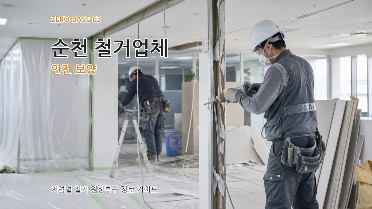 순천 철거업체 안전 보양
