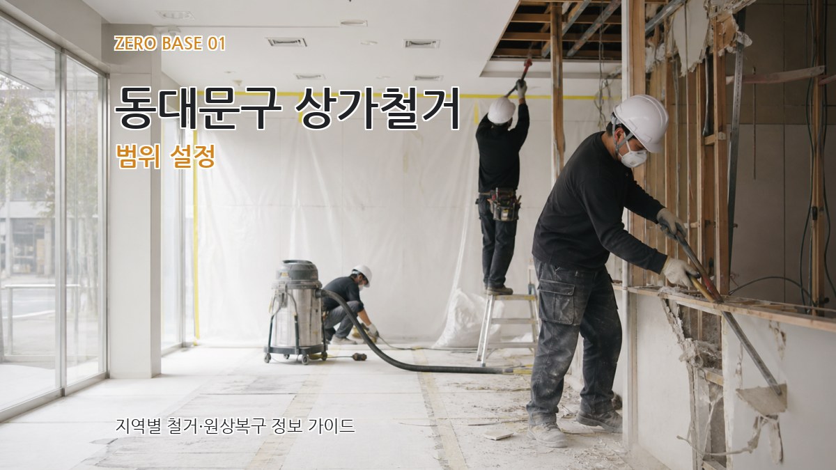 동대문구 상가철거