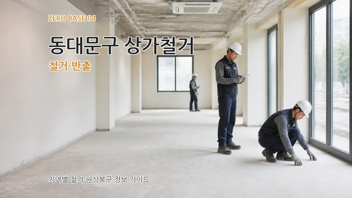 동대문구 상가철거 철거·반출
