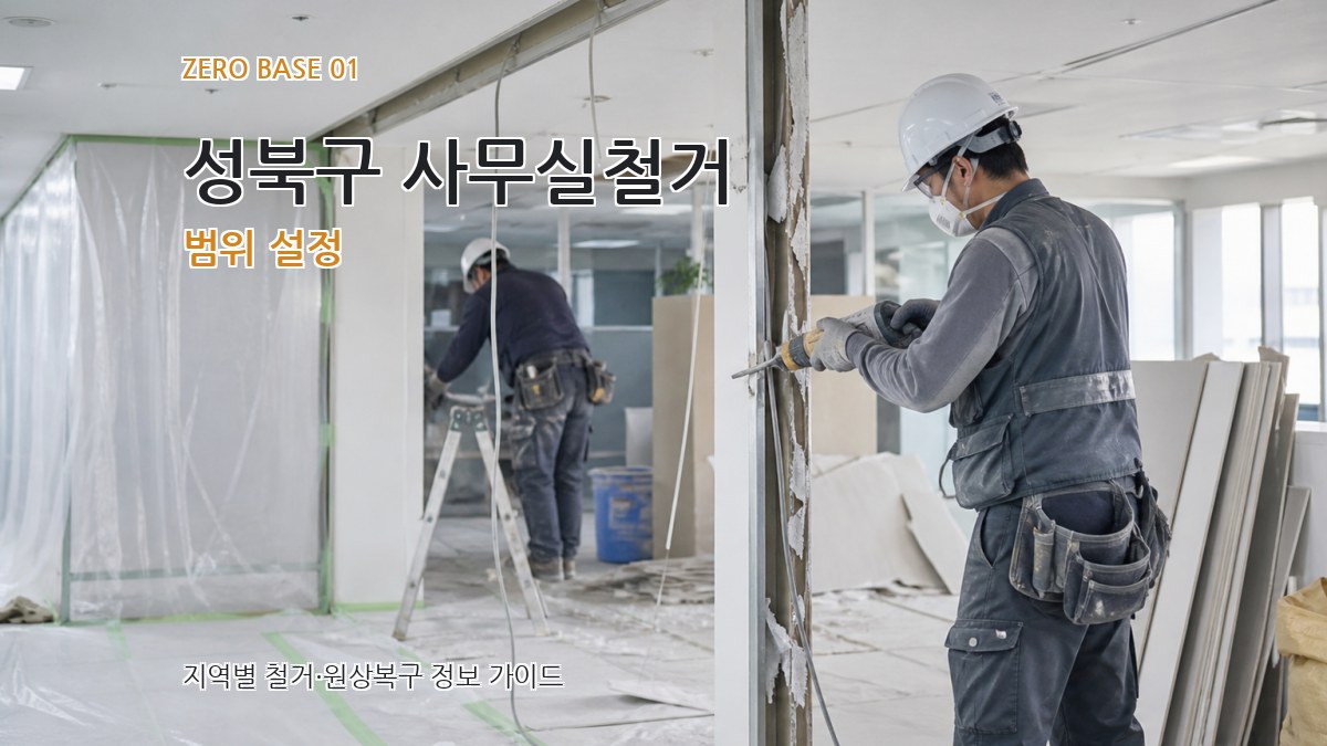 성북구 사무실철거
