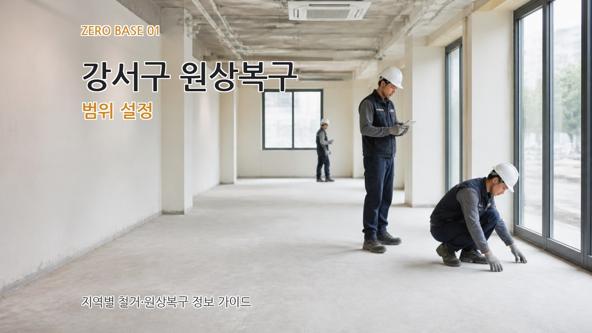 강서구 원상복구