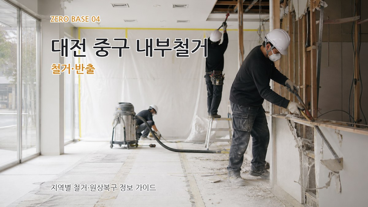 대전 중구 내부철거 철거·반출
