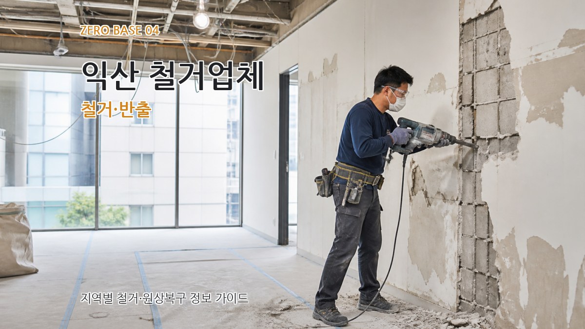익산 철거업체 철거·반출