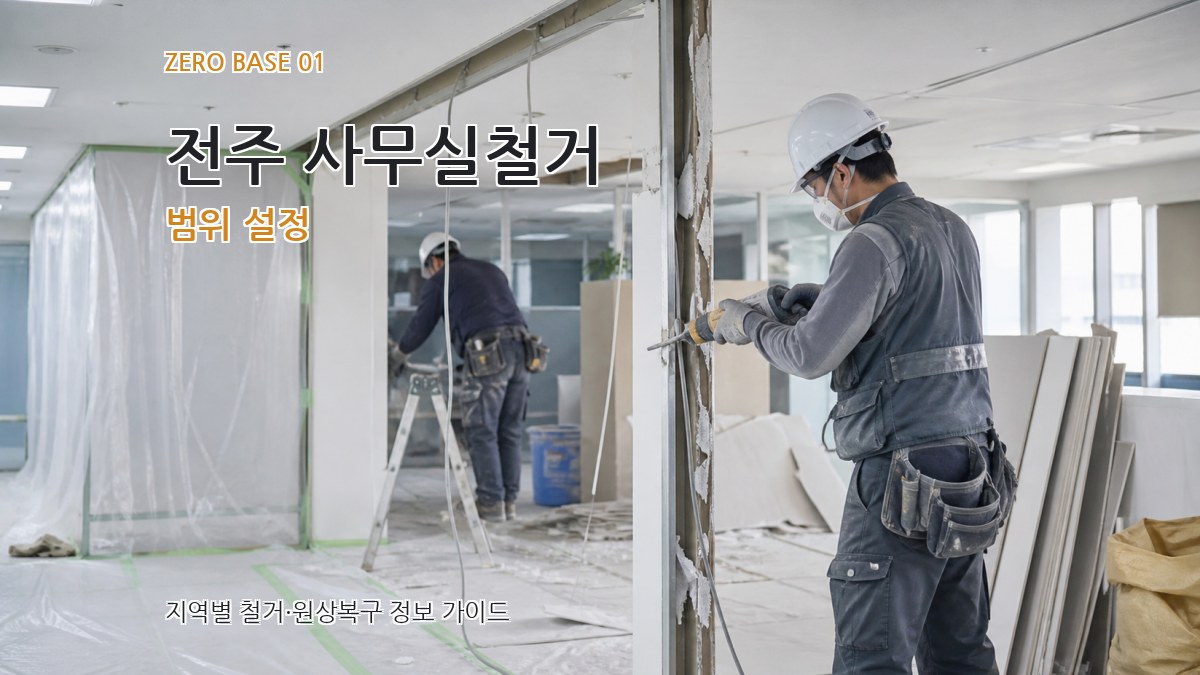 전주 사무실철거