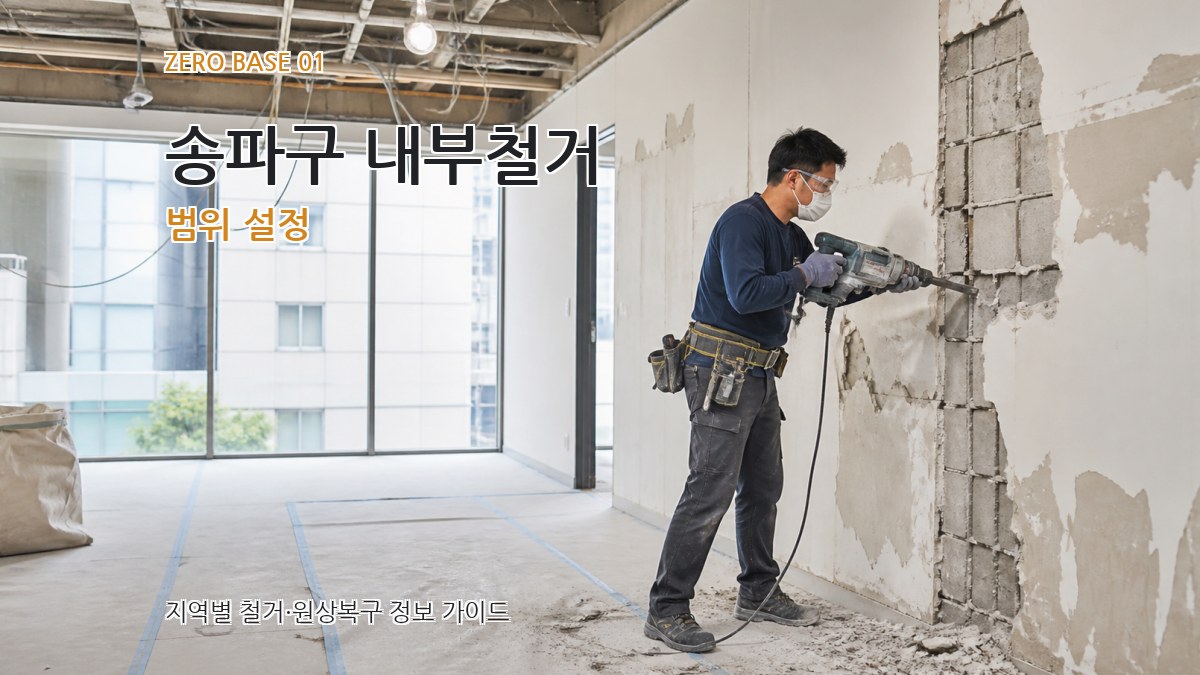 송파구 내부철거
