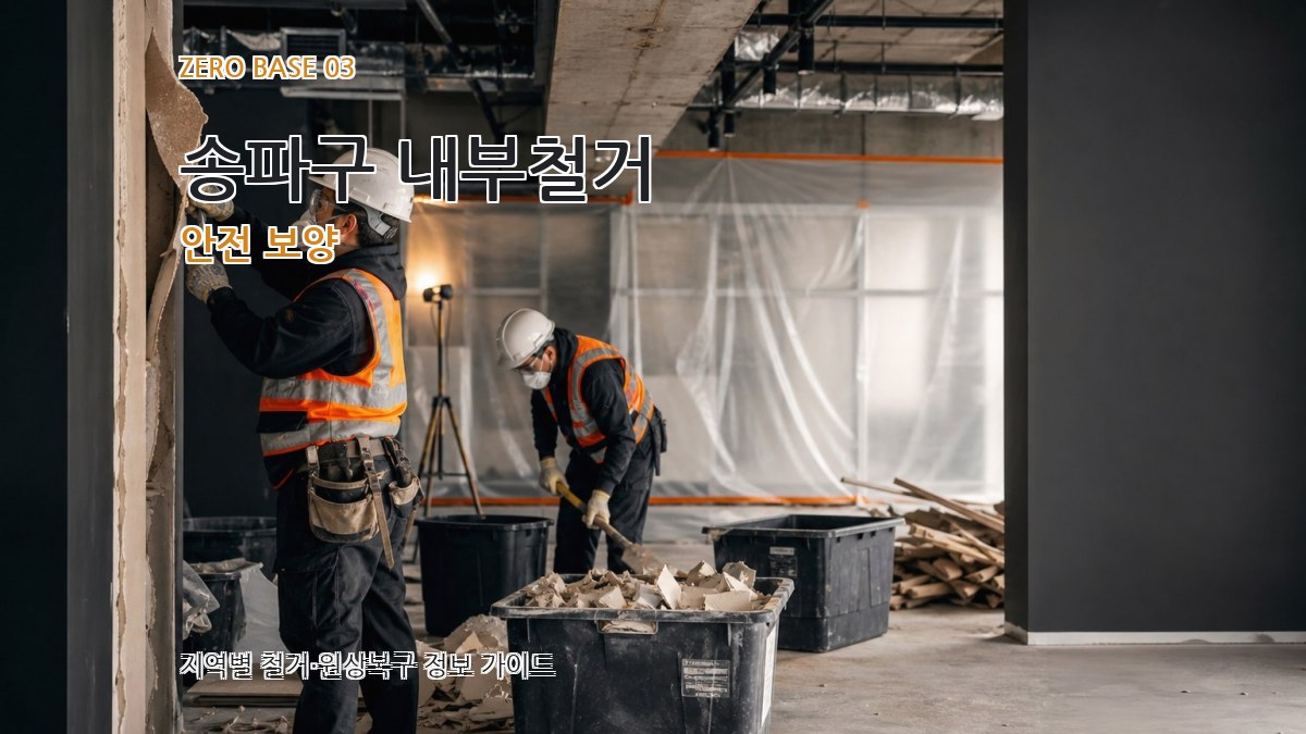 송파구 내부철거 안전 보양
