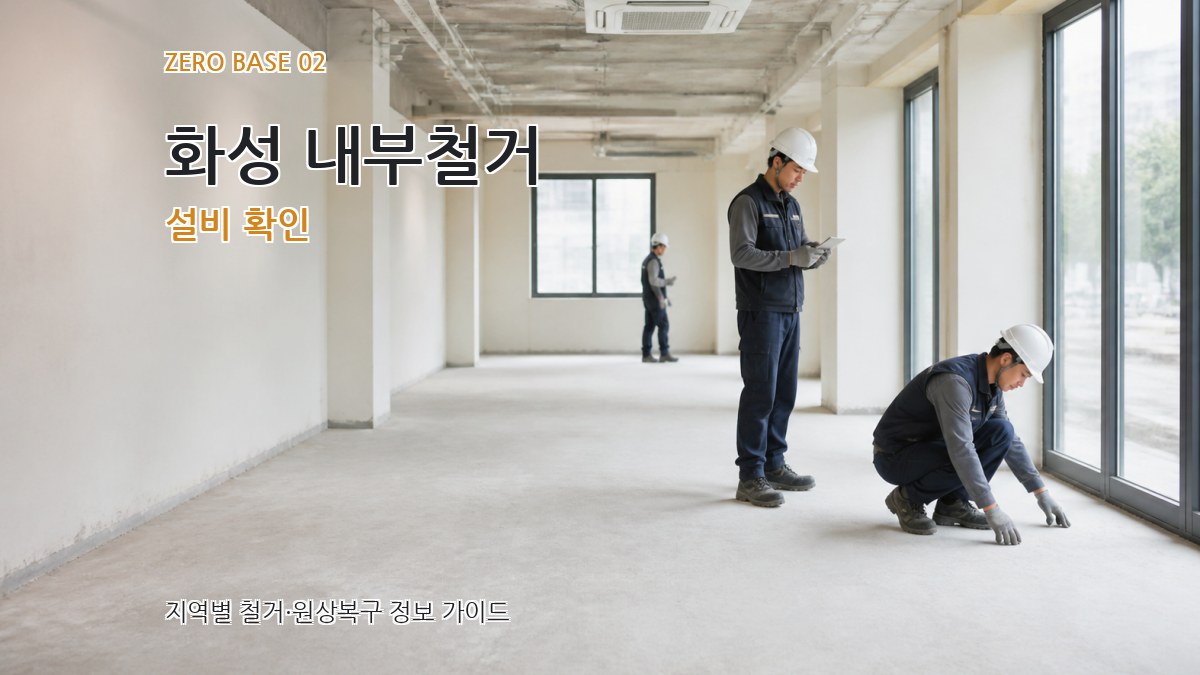 화성 내부철거 설비 확인