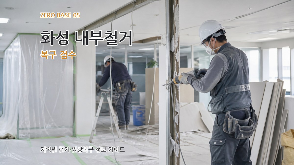 화성 내부철거 복구 검수
