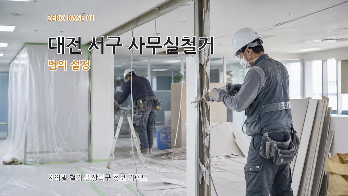 대전 서구 사무실철거