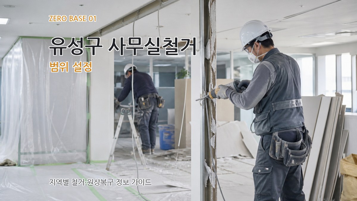 유성구 사무실철거