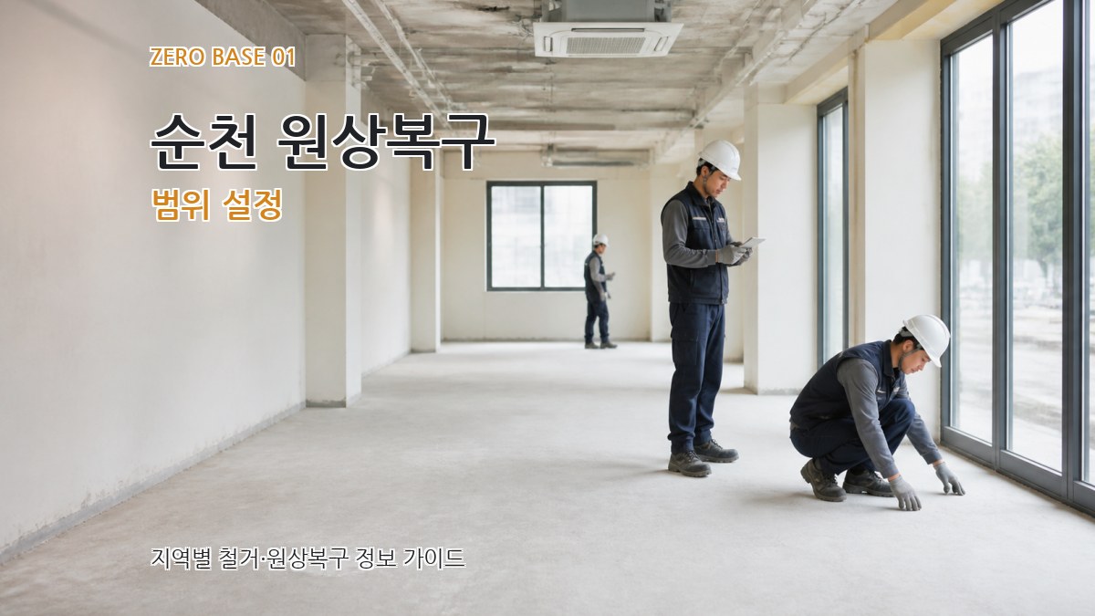 순천 원상복구