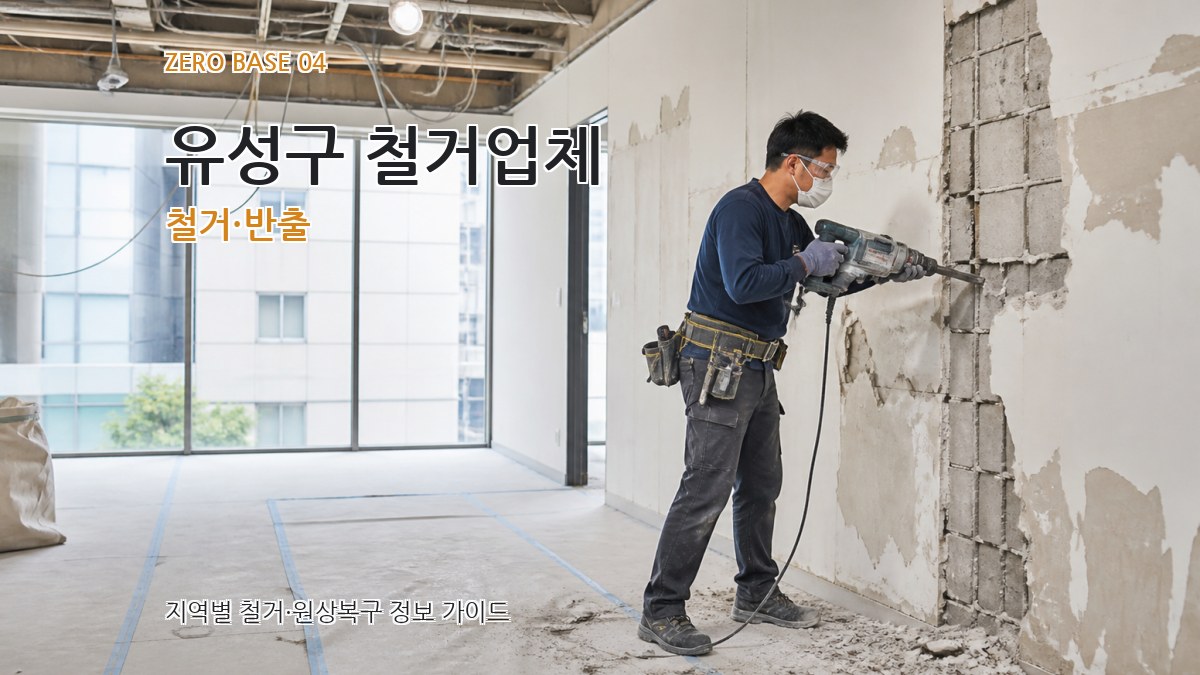 유성구 철거업체 철거·반출