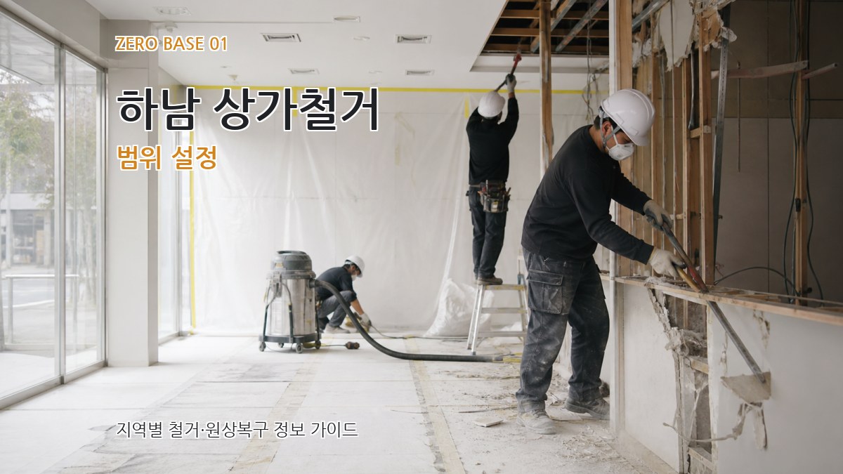 하남 상가철거