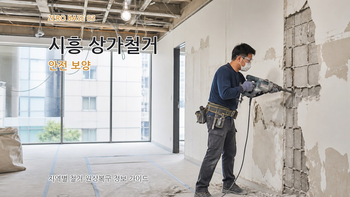 시흥 상가철거 안전 보양