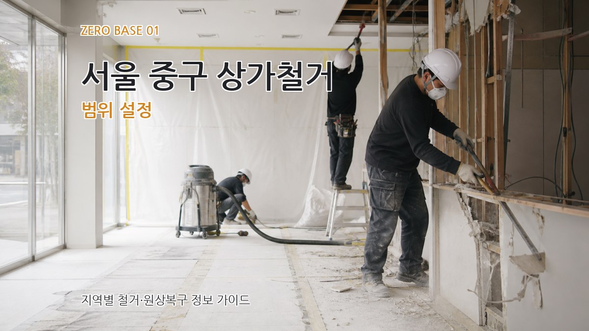 서울 중구 상가철거