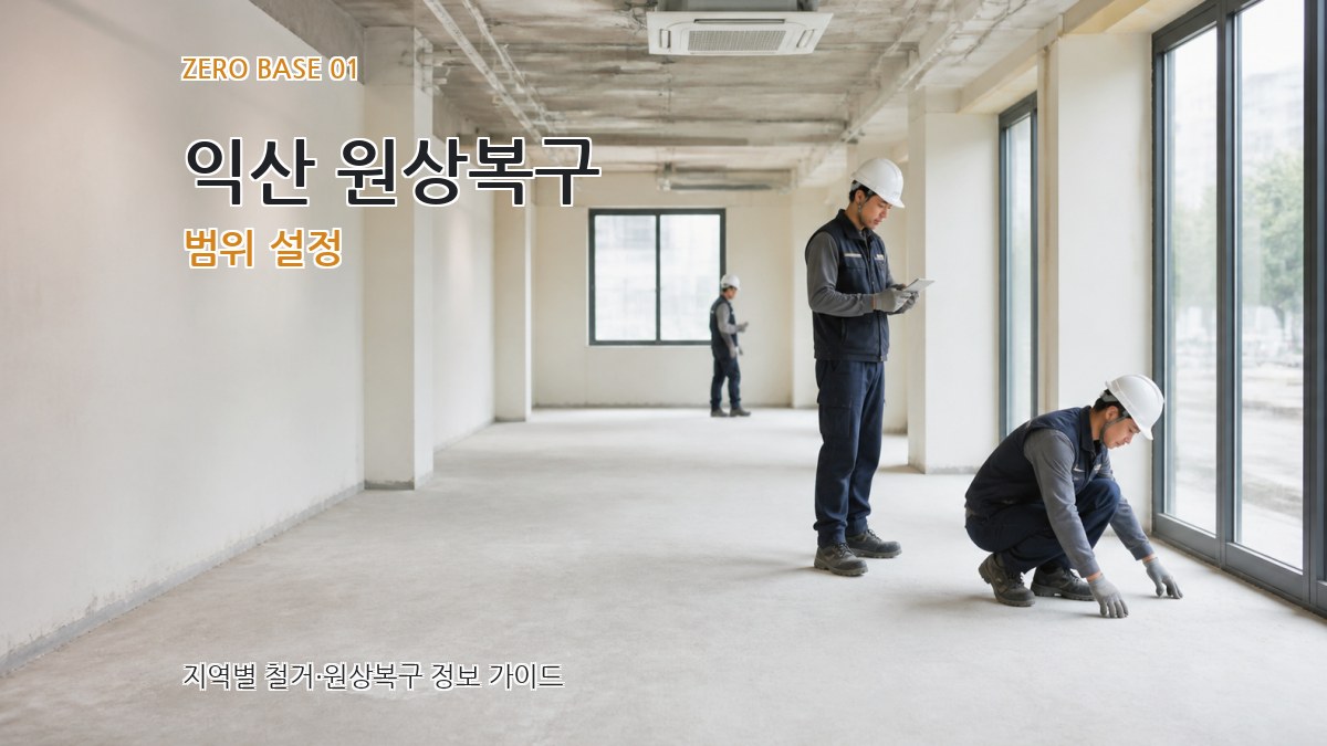 익산 원상복구