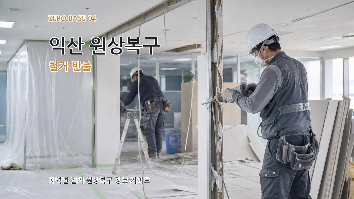 익산 원상복구 철거·반출