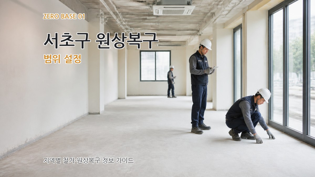 서초구 원상복구