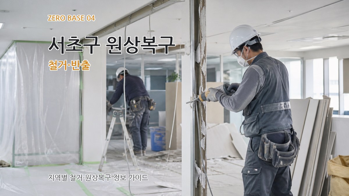 서초구 원상복구 철거·반출