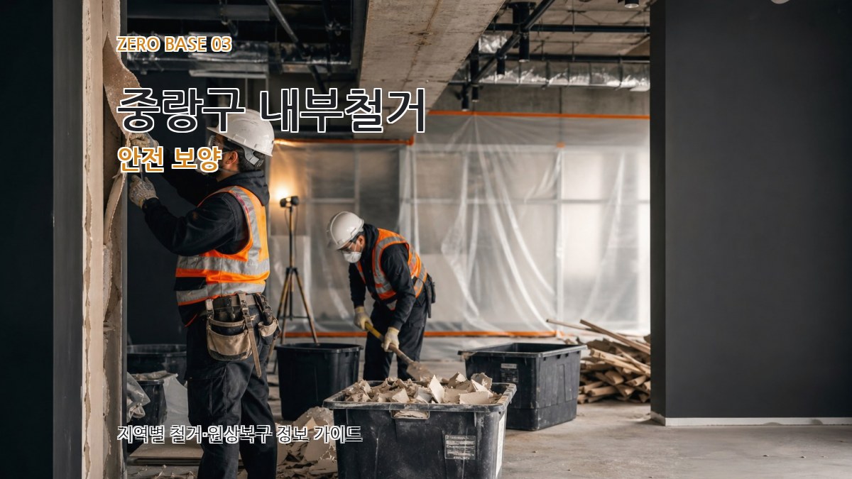 중랑구 내부철거 안전 보양