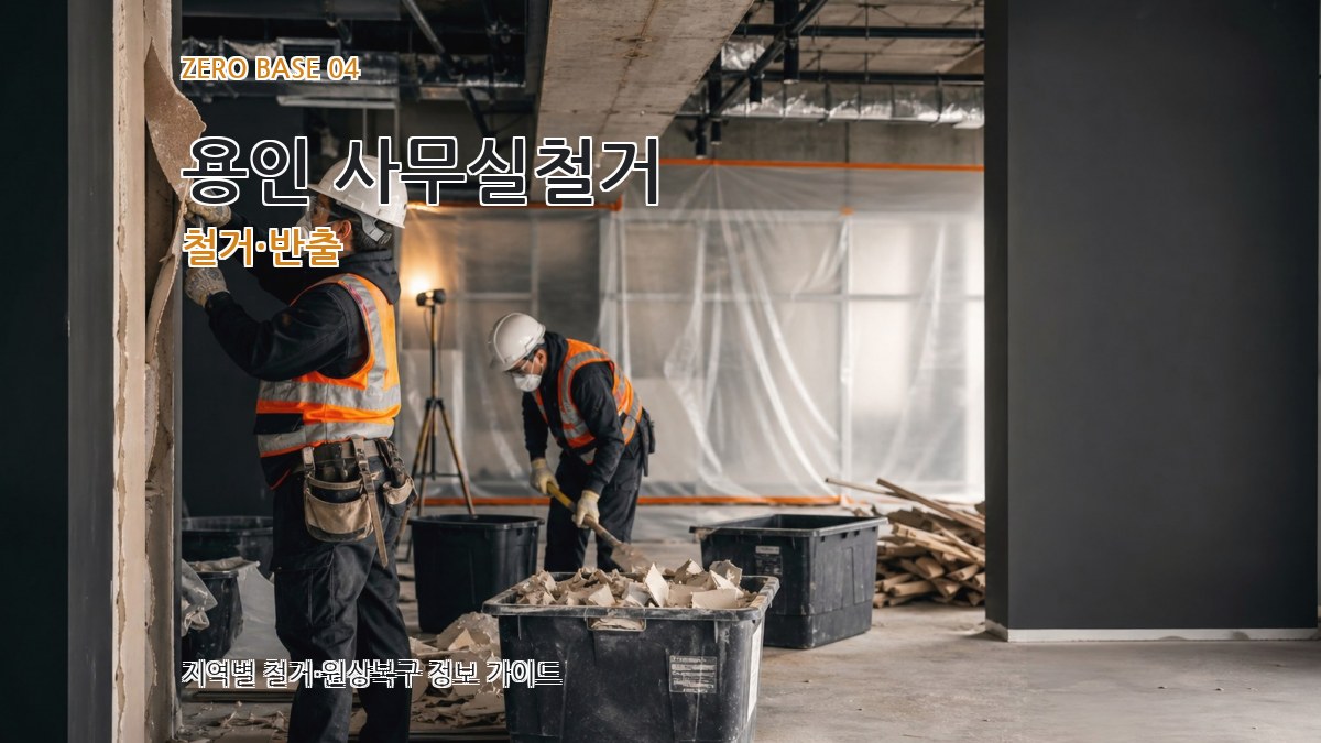 용인 사무실철거 철거·반출