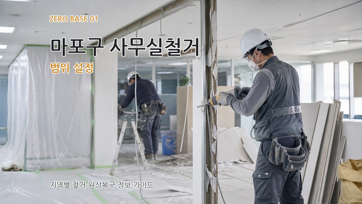 마포구 사무실철거