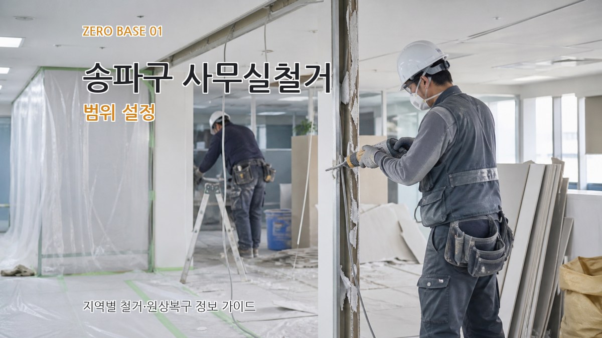송파구 사무실철거