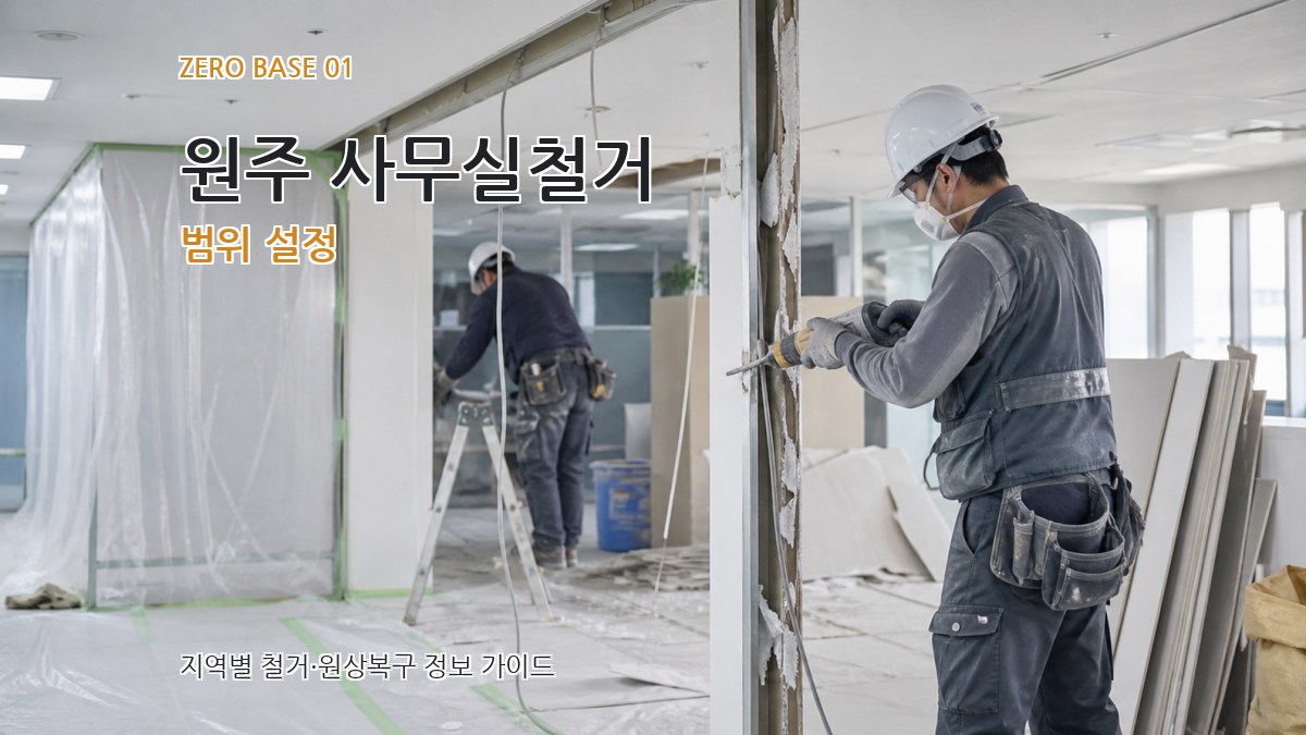 원주 사무실철거
