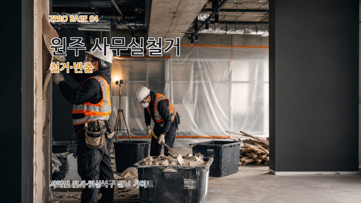 원주 사무실철거 철거·반출