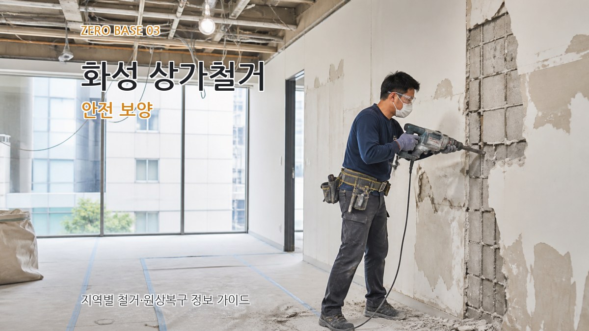 화성 상가철거 안전 보양