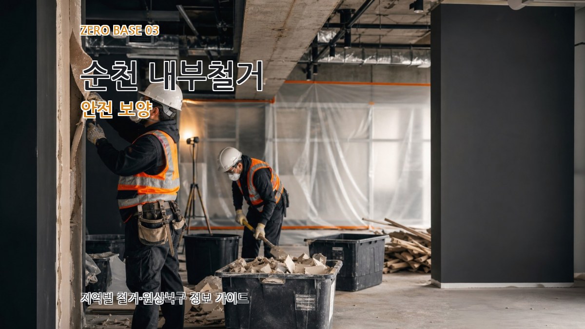 순천 내부철거 안전 보양