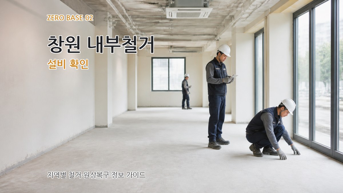 창원 내부철거 설비 확인