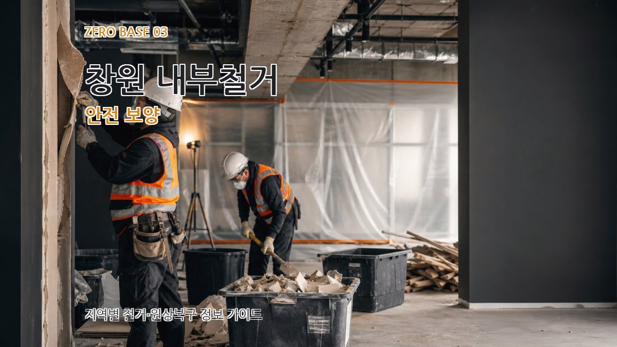 창원 내부철거 안전 보양