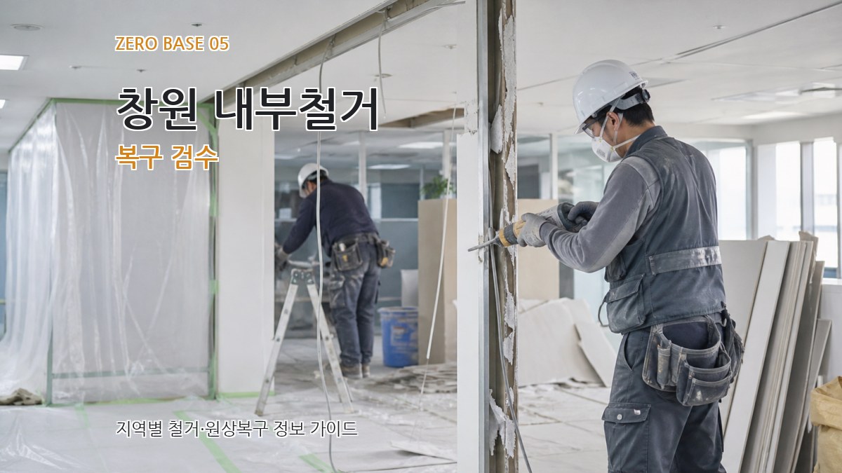 창원 내부철거 복구 검수